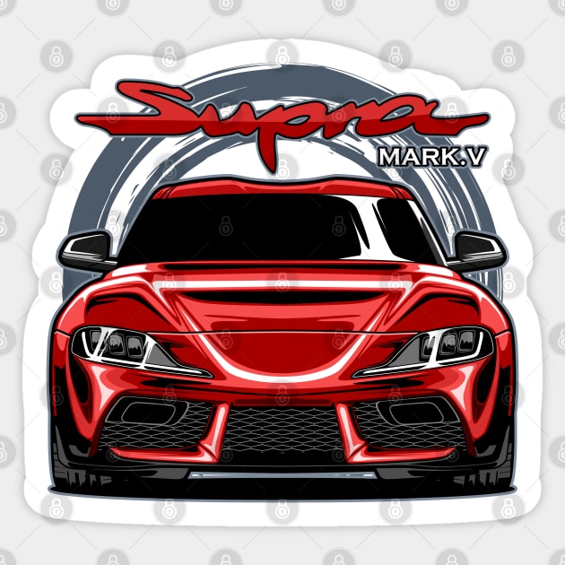 Toyota GR Supra Mark 5 Sticker by idrdesign